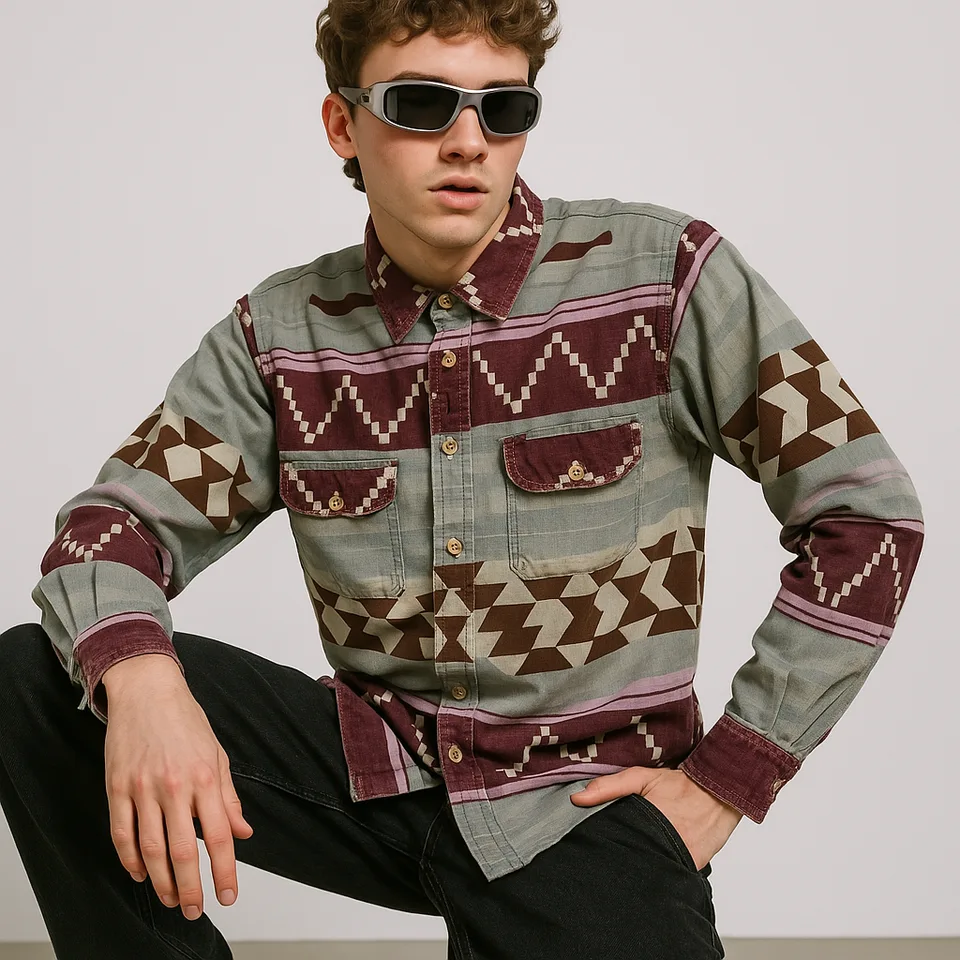 Фланелевая рубашка Aztec (M) — архивная находка