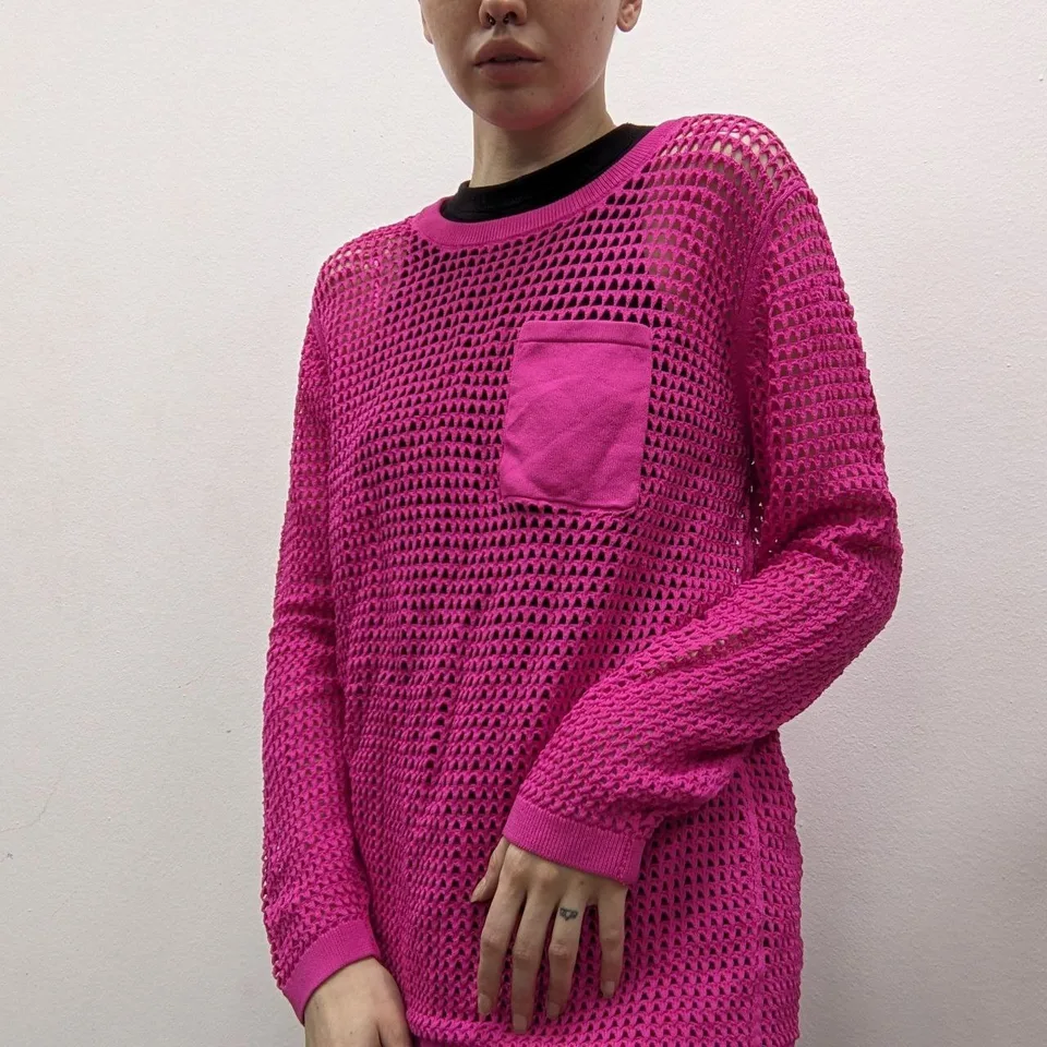 Кофта в сеточку Y2K (M) — архивная находка