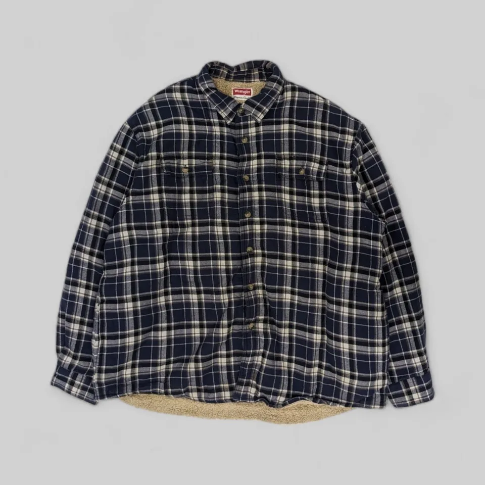 Утеплённая рубашка Wrangler (L) — архивная находка
