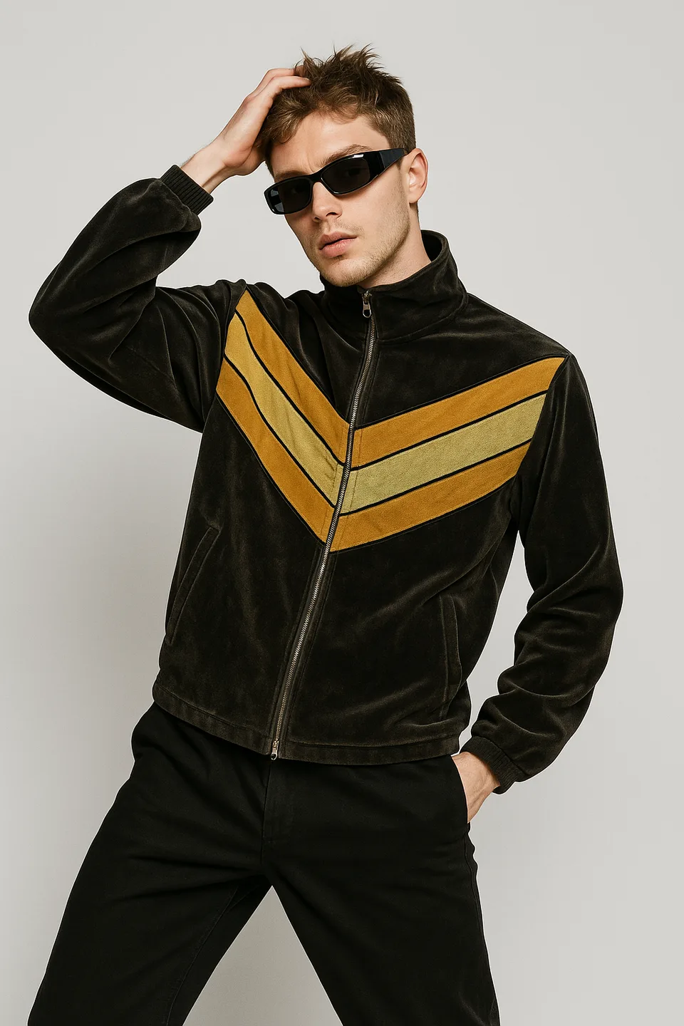 Velvet Zip Jacket (M) — архивная находка